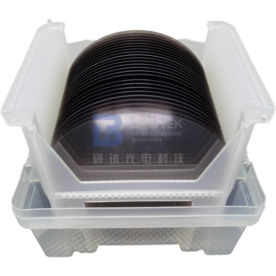 0.5mm SAH schwarzer Pyroelectric freier LiNbO3 Zoll 128Y-cut Wafer-8 IDT-Anwendung