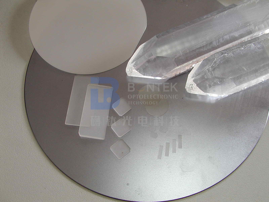 2" DSL samenloses einzelnes Crystal Quartz Wafer X-geschnittenes Y-geschnittenes für Halbleiter